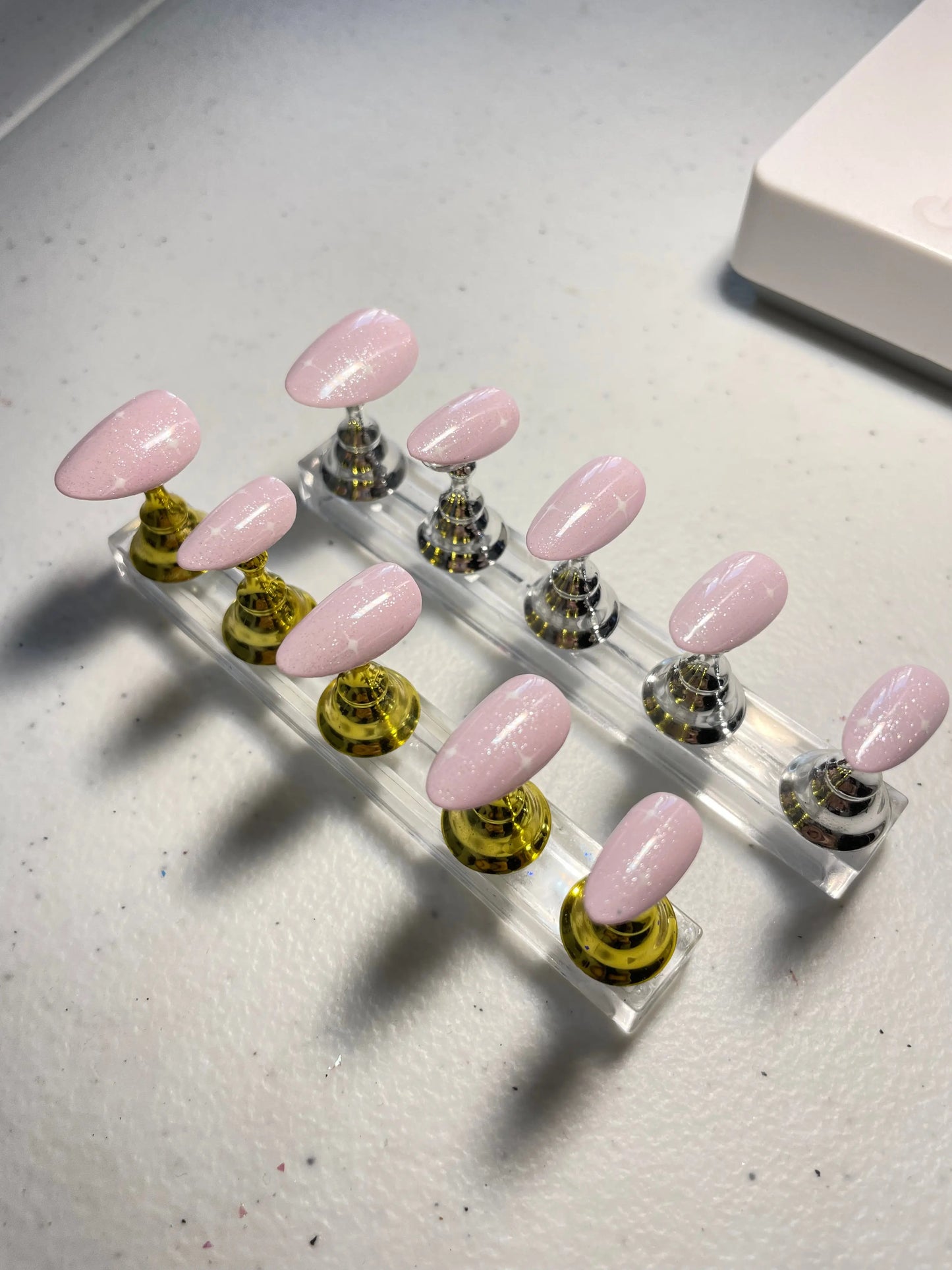 Pink Night Sky - Faux-ongles press-on