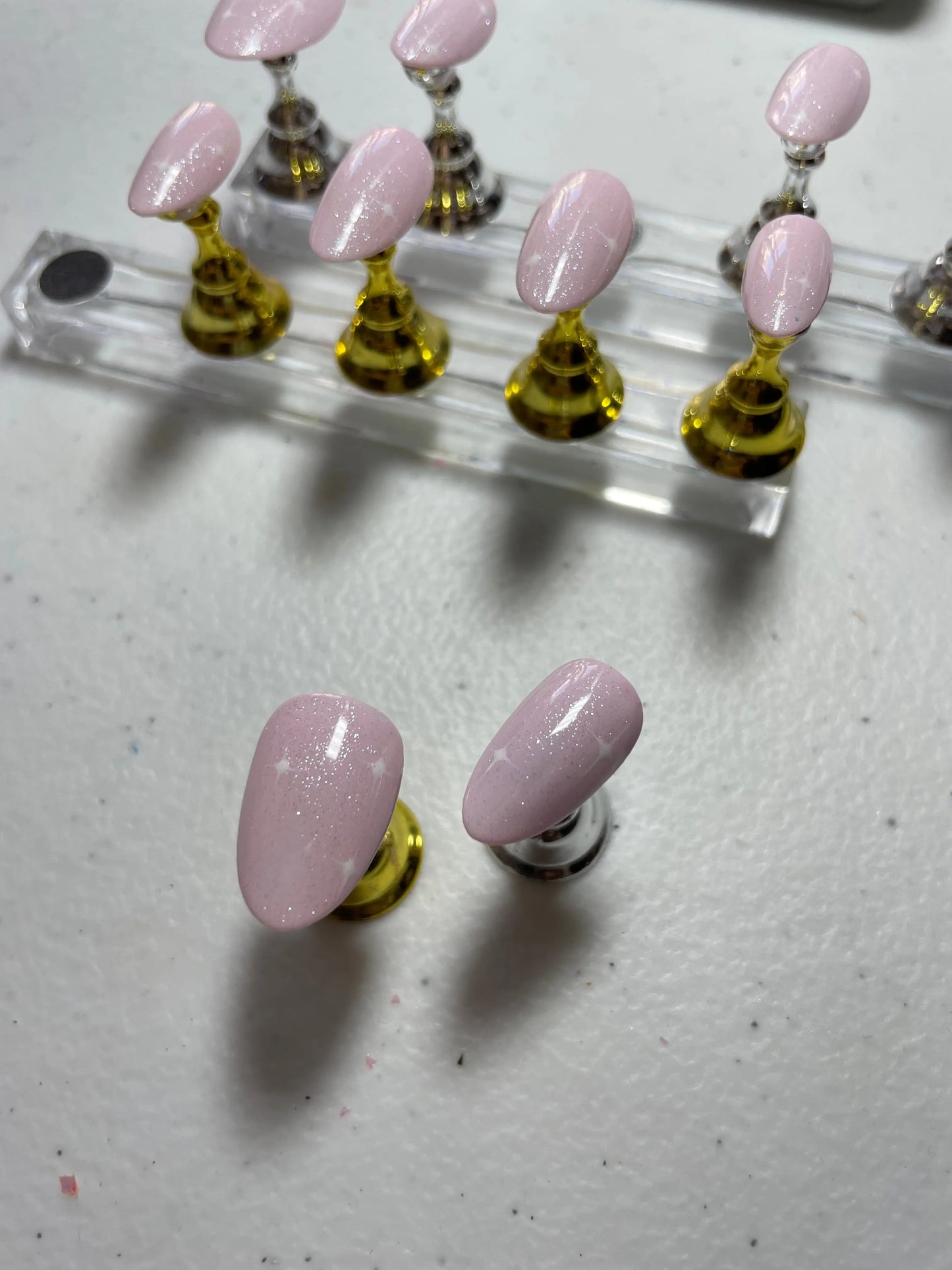 Pink Night Sky - Faux-ongles press-on